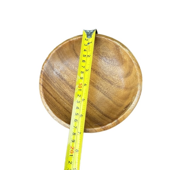 Vintage Monkey Pod BowlsSet Wood Leaf Serving Snack Tray Woodcraft Hawaii - Picture 2 of 7